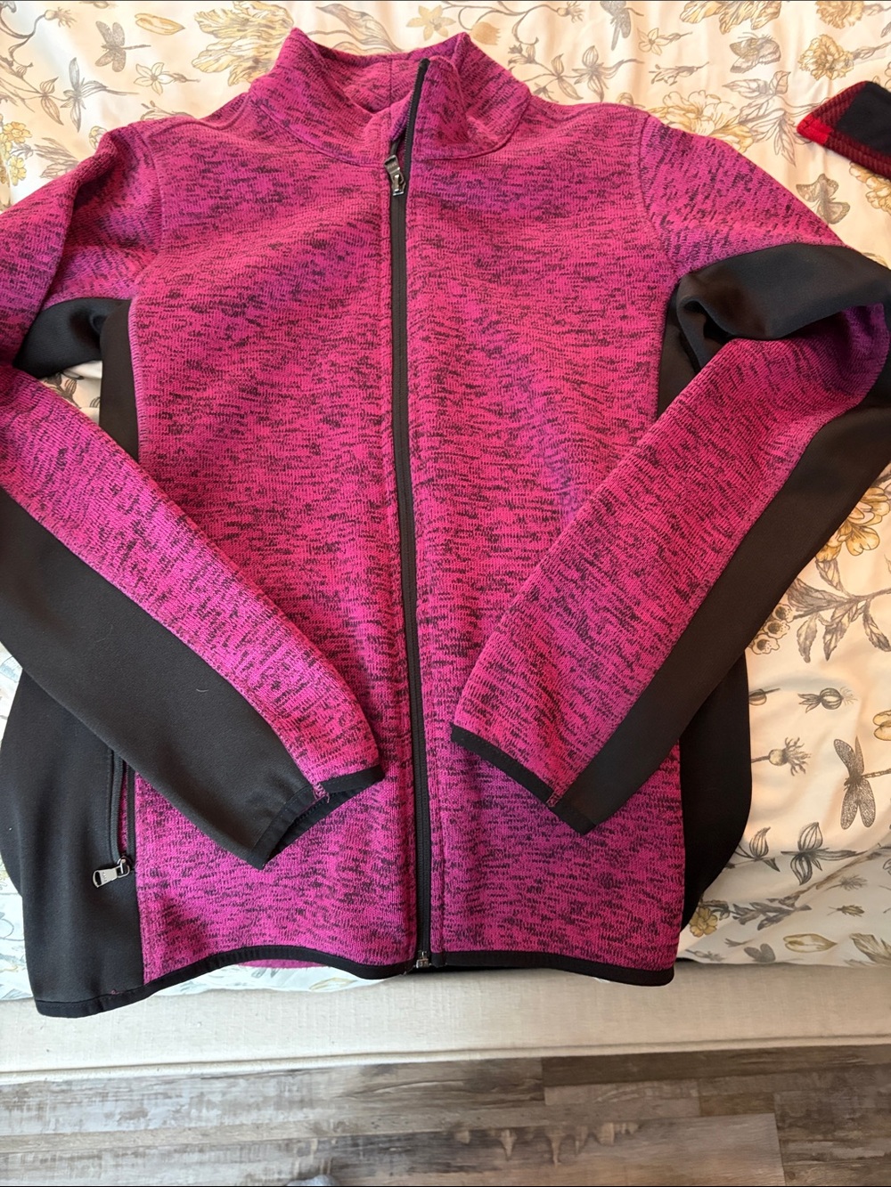 Mark New York Full-Zip Pink & Black Jacket